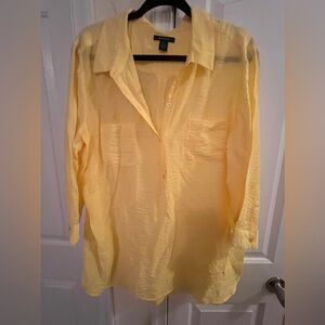 Pull over button blouse